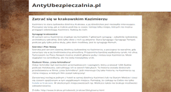 Desktop Screenshot of antyubezpieczalnia.pl